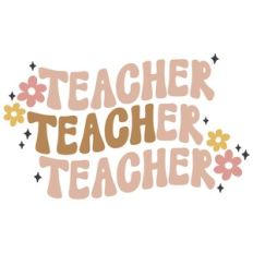 Retro Flower Teacher