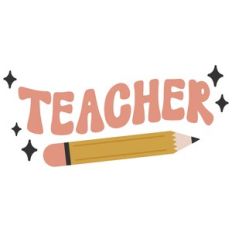 Retro Pencil Teacher