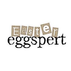 Easter Eggspert Wordart Print and Cut