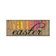 Happy Easter Wordart Print and Cut