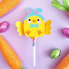 Easter Chick Lollipop Cover