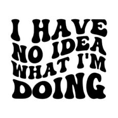 I have no idea what I'm doing