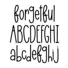 BFC Forgetful Quirky Cute Handwriting Font