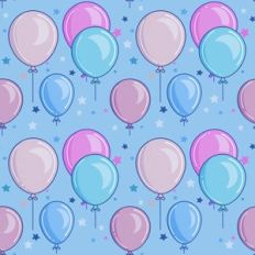 Balloons Seamless Pattern