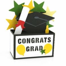 Box Card Graduation Hat