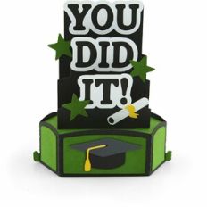 Hexagon Pop Up Card Graduation