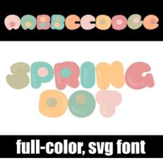Spring Dot Color Font