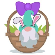 Gnome in Easter Basket