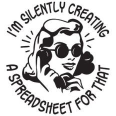 I'm silently creating a speadsheet for that