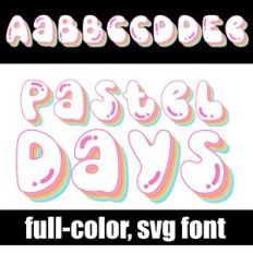 Pastel Days Color Font