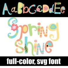 Spring Shine Color Font