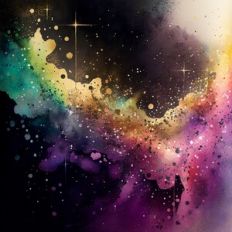 Abstract Glitter Watercolor Background Pattern