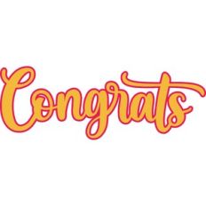 Congrats Cake Topper