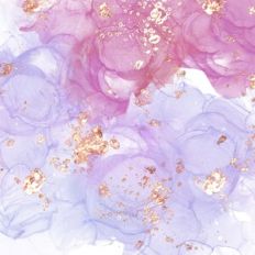 Alcohol Ink and Gold Foil Background Pattern