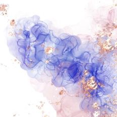 Alcohol Ink and Gold Foil Background Pattern