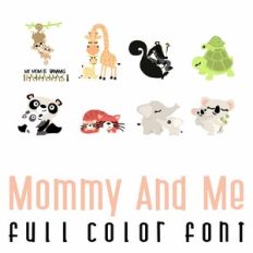 Mommy and Me Full Color Font