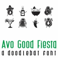 Avo Good Fiesta Doodlebat Font