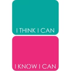 i think/know i can life cards
