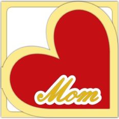mom heart card