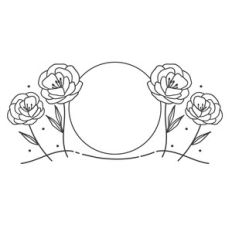Flower Scene Frame