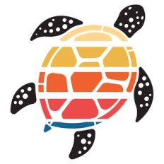 Sunset Sea Turtle