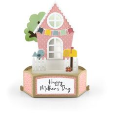 Hexagon Pop Up Card Cottage Mother's Day