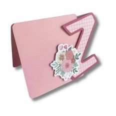 CARD Z WITH FLOWERS