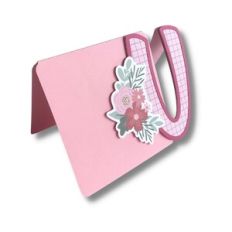 CARD U WITH FLOWERS