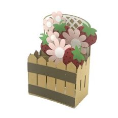 Strawberry and Daisy Garden Box Card