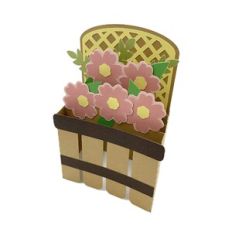 Begonia Basket Box Card
