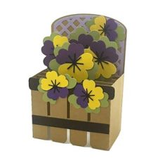 Pansy Basket Box Card