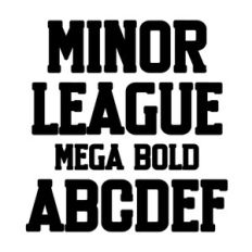 BFC Minor League Mega Bold Sports Font