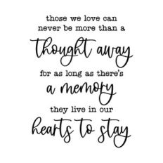 those we love can never be more than a thought away