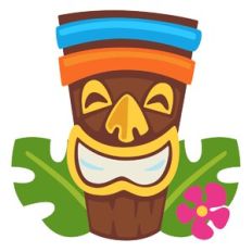 Tall Tiki Face
