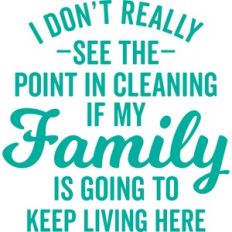 i don't see the point in cleaning