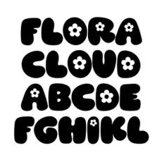BFC Flora Cloud Retro Spring Flower Font