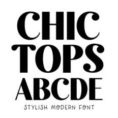 BFC Chic Tops Modern Stylish Display Font