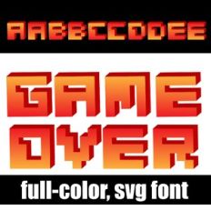 Game Over Color Font