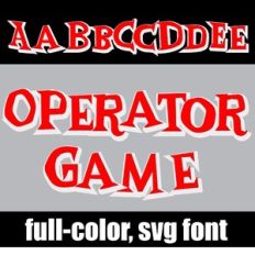 Operator Game Color Font