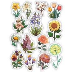Spring Flowers Planner Sticker