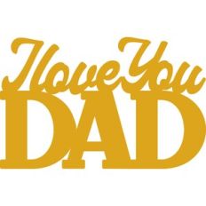 I Love You Dad Cake Topper