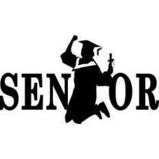 Senior Jumping Silhouette