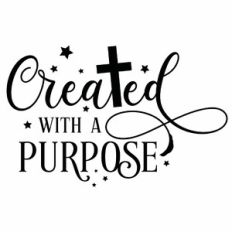 Created With A Purpose Cross Quote