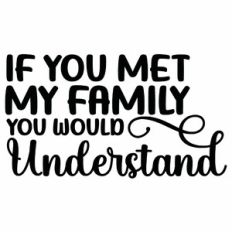 If You Met My Family You Would Understand Quote