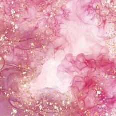 Pink Alcohol Ink Background Pattern With Gold Flakes