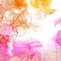 Alcohol Ink Background With Gold Metallic Flakes