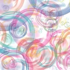Rainbow Bubble Background