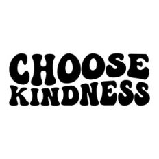Choose Kindness, Retro and Groovy style