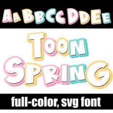Toon Spring Color Font