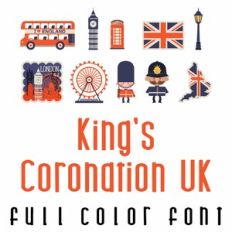 King's Coronation - UK Full Color Font